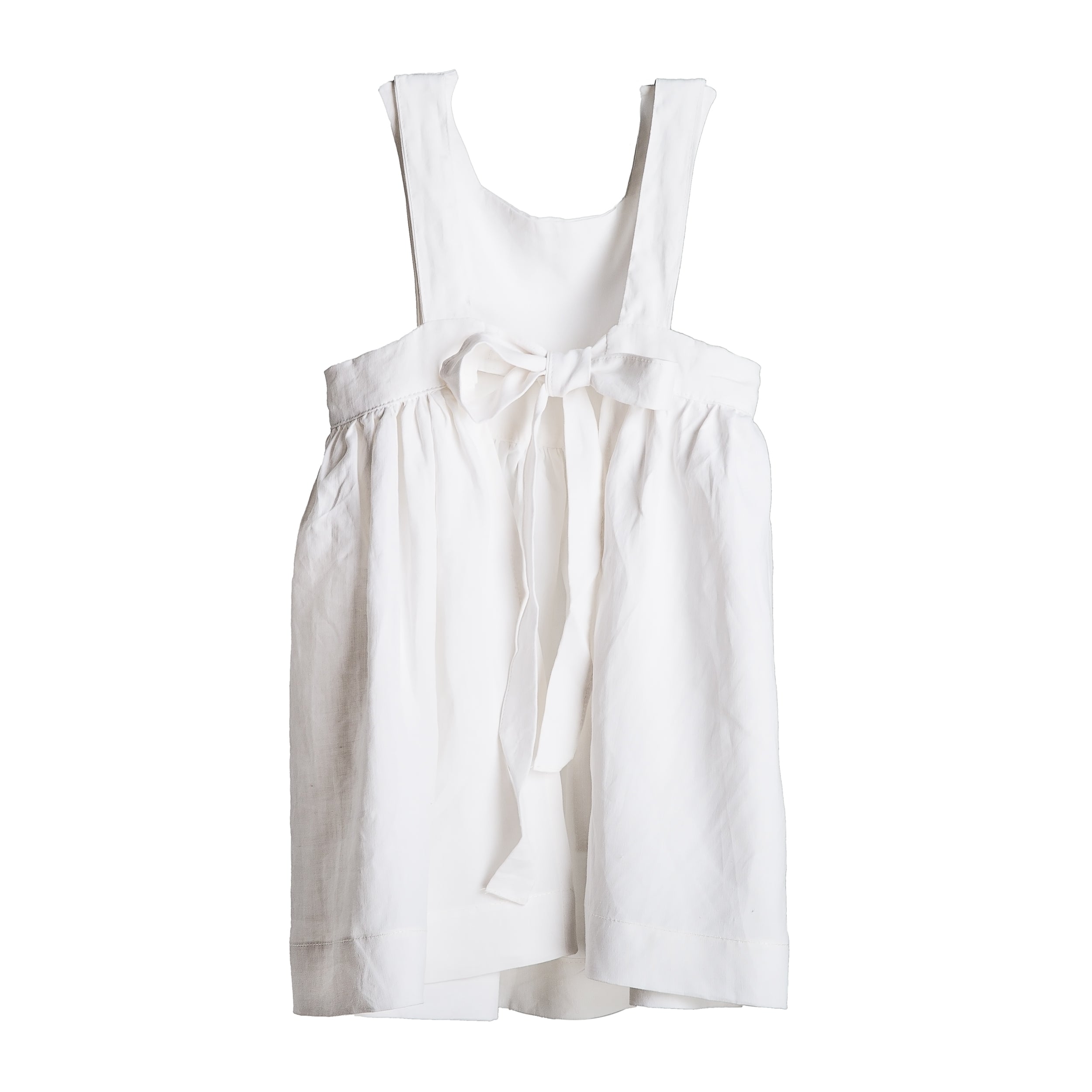 Carrier Company Child's Pinafore in White Linen