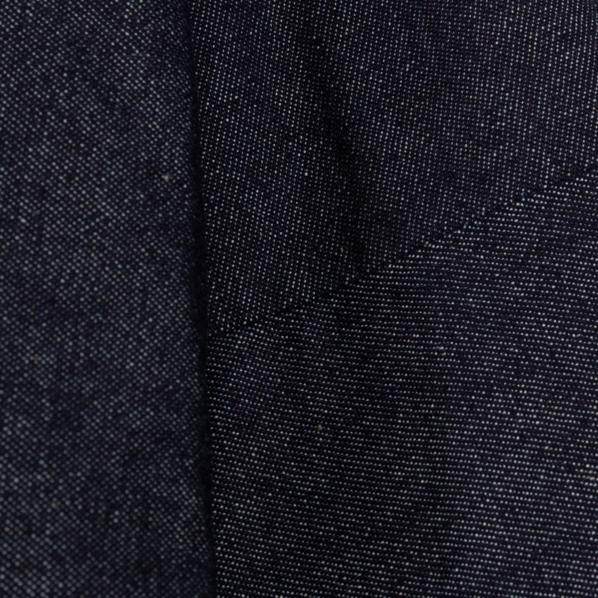 Close up of the Carrier Company Denim Collar Shirt