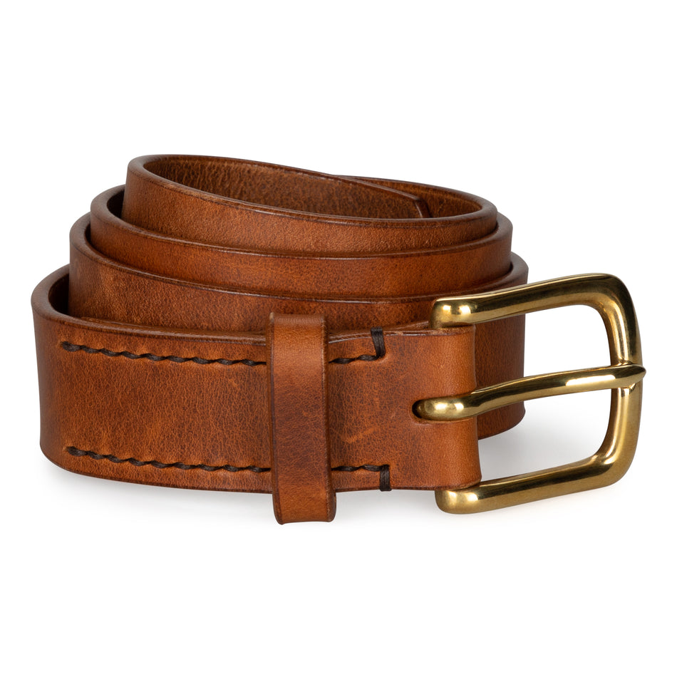 Chestnut Leather Belt – Carrier Company