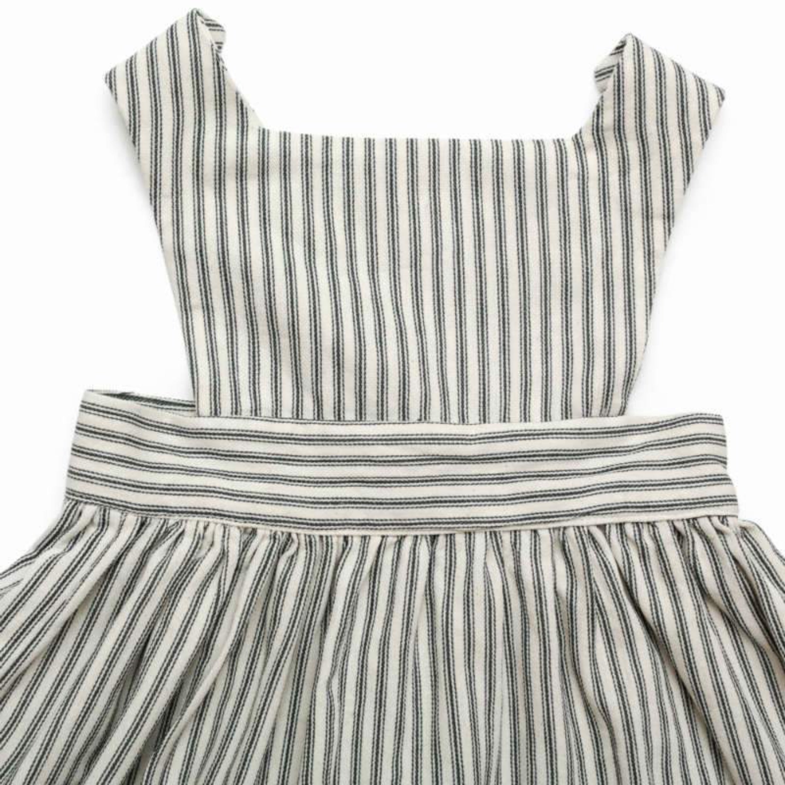 Carrier Company Child's Pinafore in Indigo Ticking