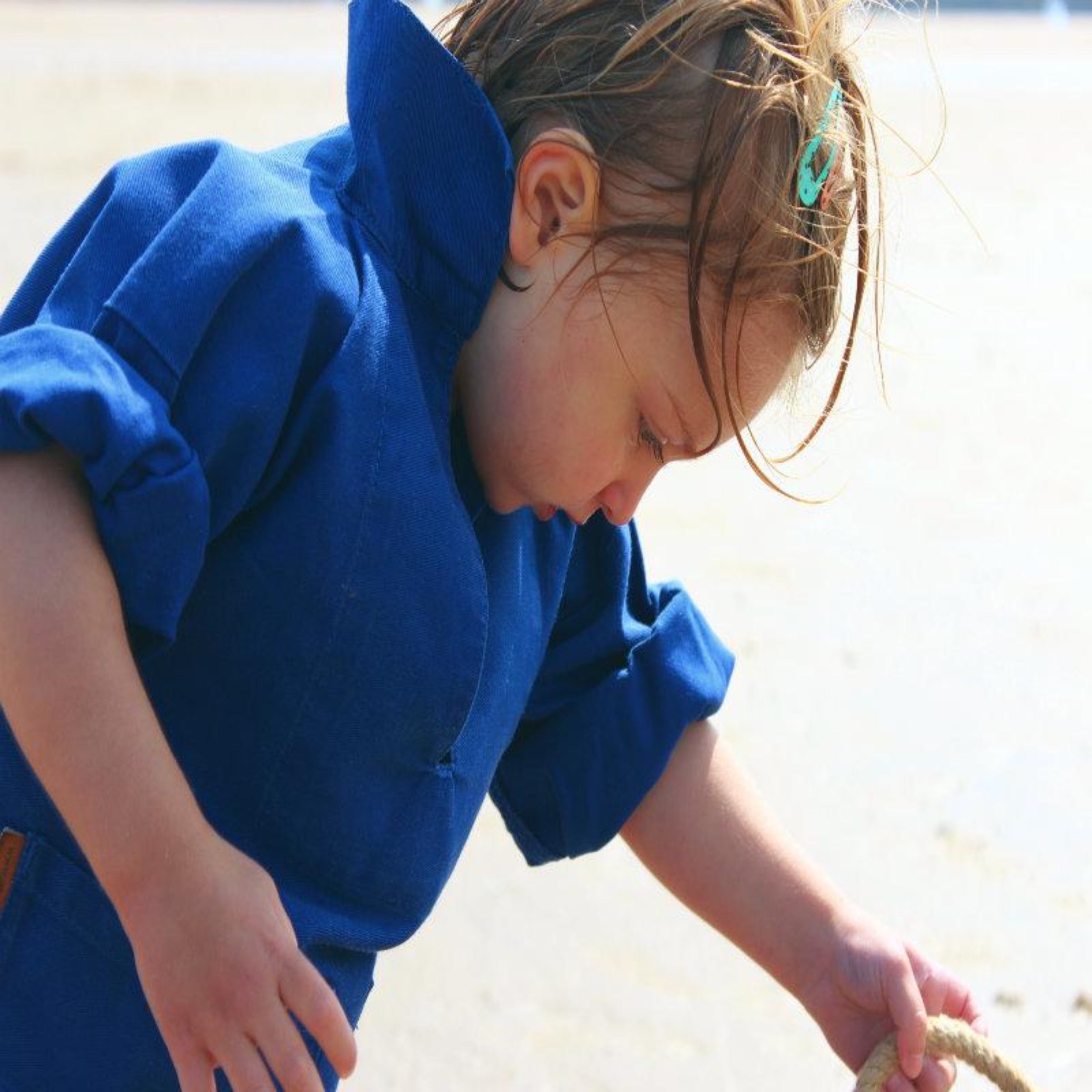 Child wears Carrier Company Child's Traditional Smock